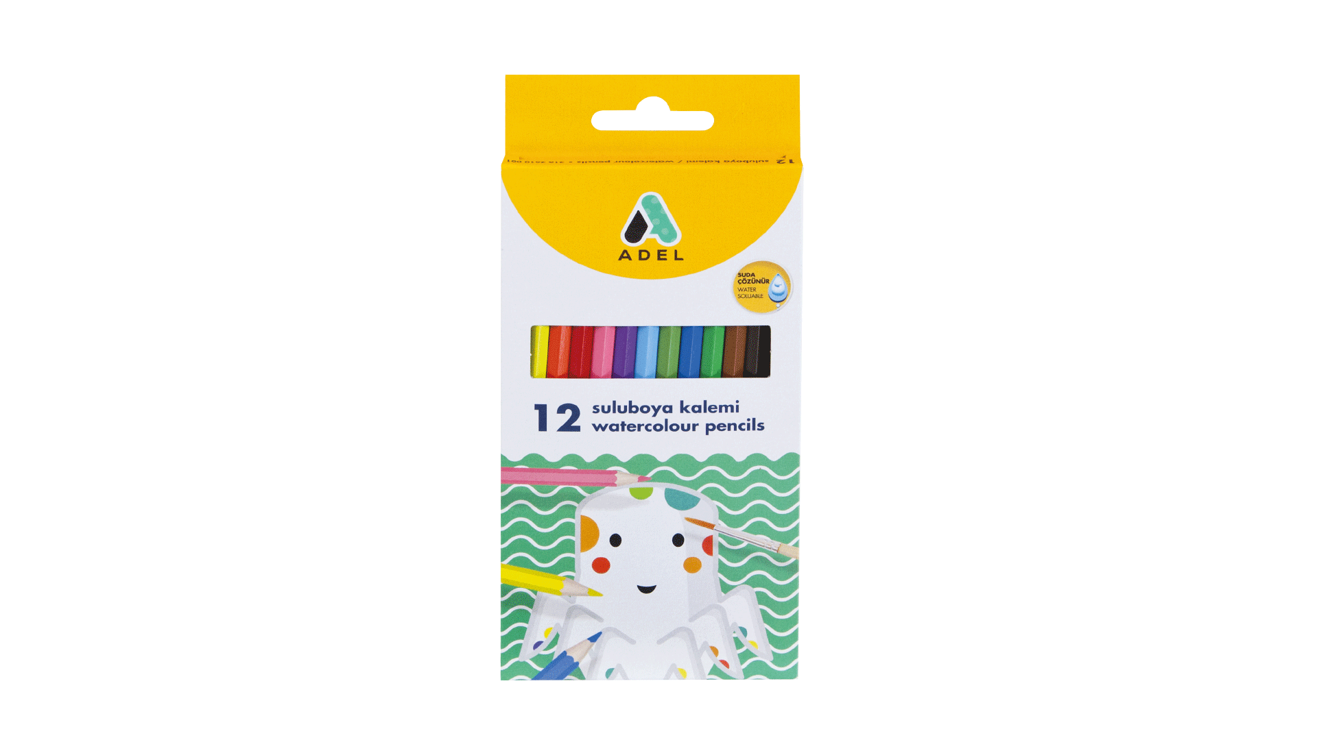 ფერადი ფანქარი 12 ფერი   Watercolour pencils 